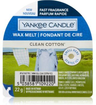 Yankee Candle Clean Cotton cera derretida aromatizante 22 g. Clean Cotton