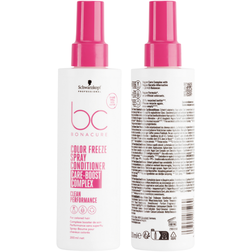 Schwarzkopf BONACURE Clean Performance Color Freeze Spray Conditioner 200mL