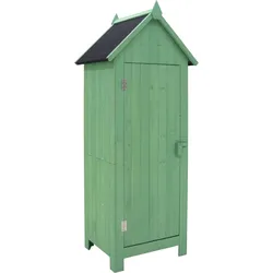 HTI-Living, Gartenhaus + Gartenschrank, Gartengeräteschrank aus Holz Praktischer Stauraum für Garten und Terrasse