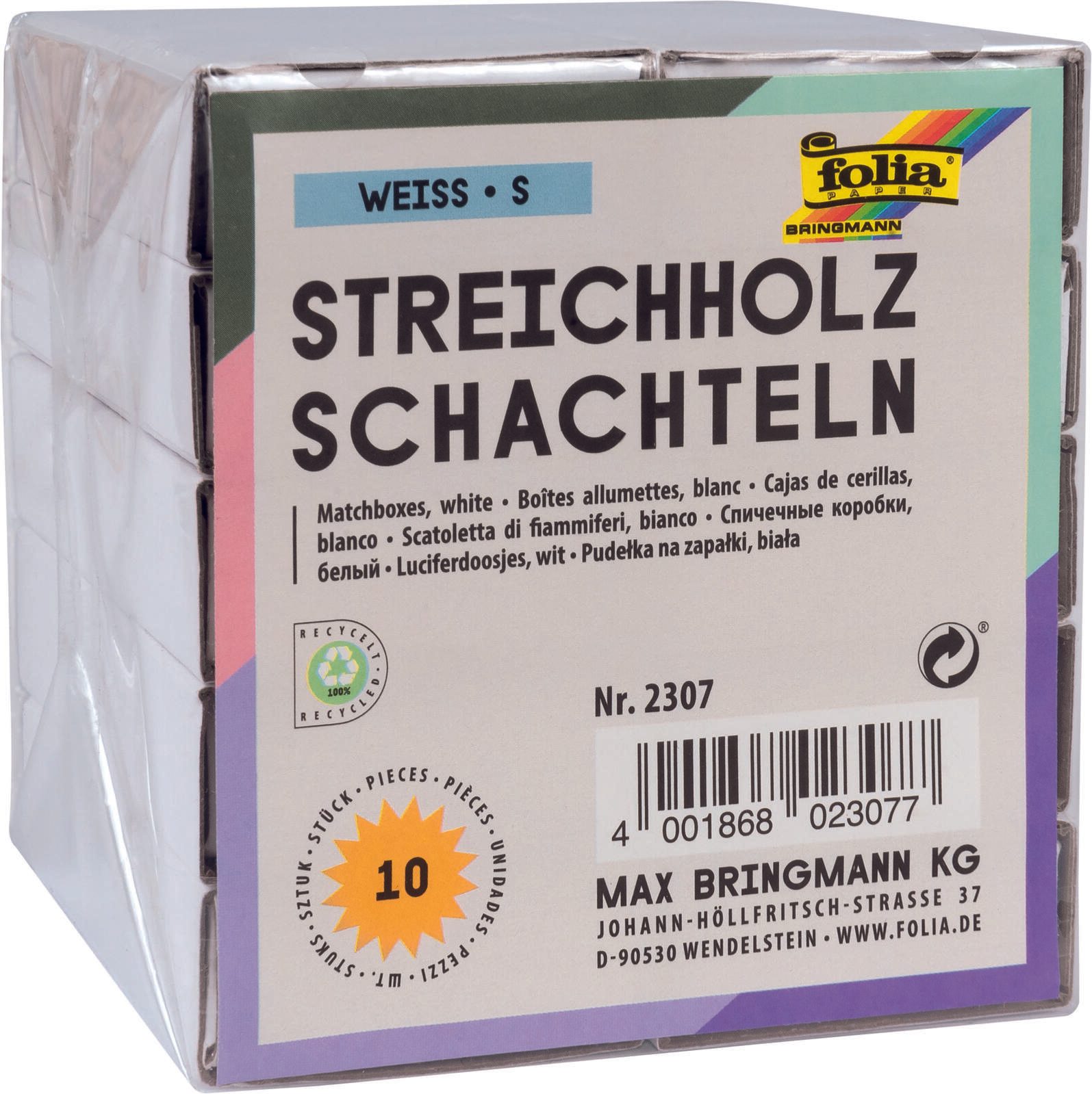 folia Bastelzubehör weiß 2307