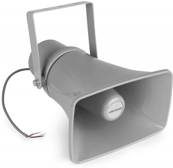 Bocina Exponencial IPX6 100V 20W (HS20) Gris - Power Dynamics