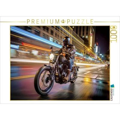 CALVENDO Puzzle Glück ist ein lauter Motor und ein stiller Moment danach. | 1000 Teile Lege-Größe 64x48cm Foto-Puzzle für glückliche Stunden, von ,