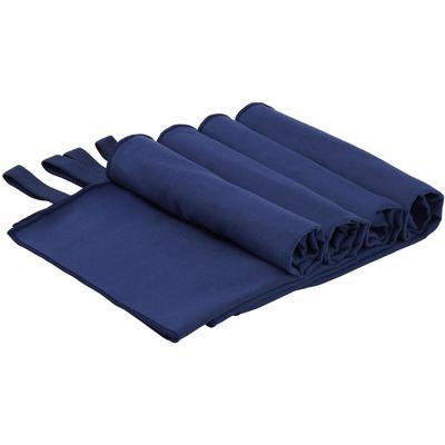 Handtücher OTTO HOME "Leoa, diverse Größen, Sporthandtuch, Reisehandtuch, Strandtuch", marine, B:100cm L:50cm, Microfaser, Obermaterial: 88% Polyester, 12% Polyamid, Handtücher, sehr leicht, kompakt, schnelltrocknend, Mikrofaser mit Kontrastnaht