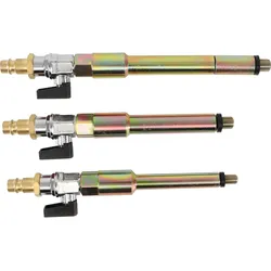 BGS Druckluftadapter-Satz für Glühkerzenbohrungen M8 x 1 / M10x1 / M10x1,25 3tlg. - 9519