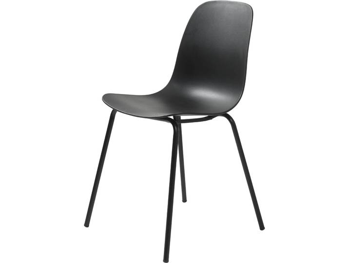 Stuhl 4er-Set Whit schwarz Polypropylen