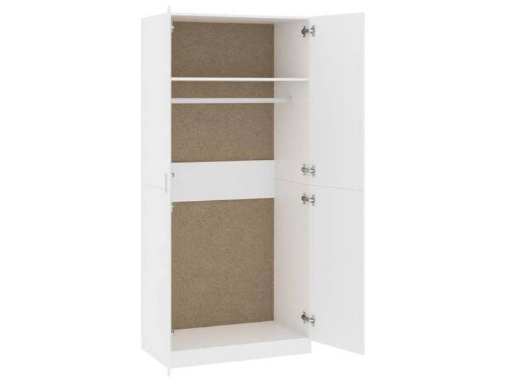 Promotion mai  * Garde-robe - Armoire de chambre - Porte-vetement - Blanc 90x52x200 cm EU10379800630