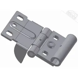 Teckentrup Seitenscharnier ohne oder mit FKS Profilauge verzinkt für SW, SW 40, SW 80, SLW