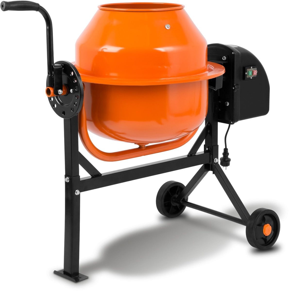 Eberth Elektrische Betonmixer 65L met 220W Motor en Stalen Trommel