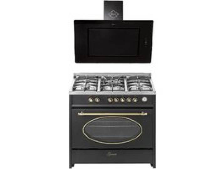 Cuisinière gaz pose libre 90 cm GURARI GCH E 914 BL - 5 foyers - Four électrique