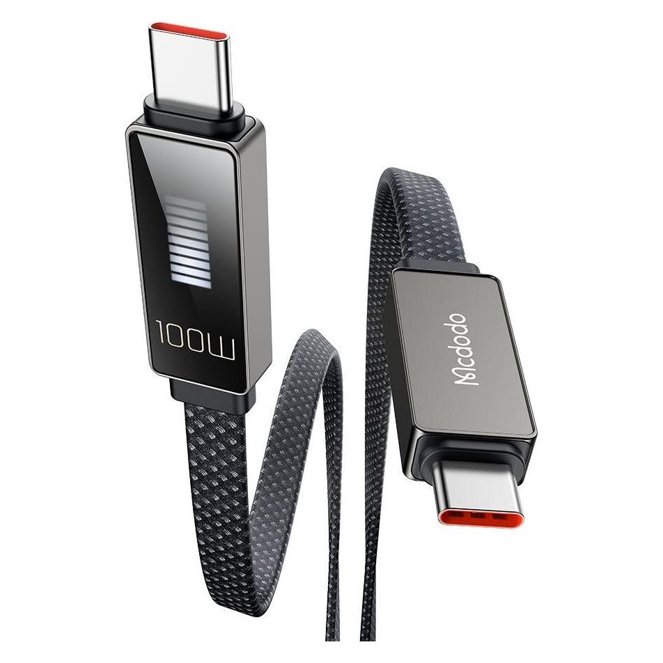 Mcdodo Cable CA-4470 USB-C to USB-C with display 100W 1.2m (black) (1.20 m, 100 W) (CA-4470)
