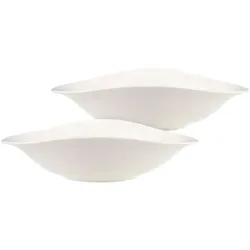 Pastateller-Set VAPIANO (BHT 21x6,30x26 cm) - weiß - BHT 21x6,30x26 cm