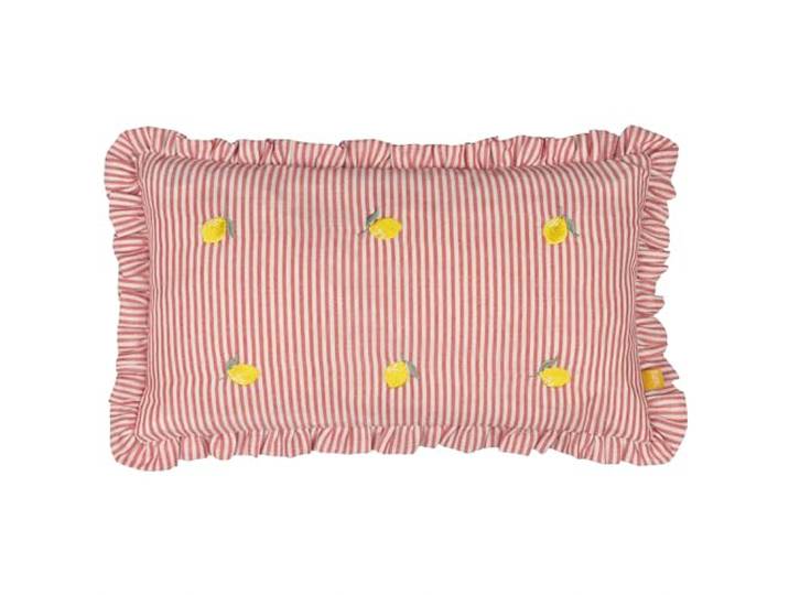 furn. Les Fruites Geborduurd Ruche Polyester Gevuld Kussen - Citroenen - 30x50cm