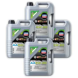 4x Motoröl LIQUI MOLY 7532 Special Tec AA 5W-20 Leichtlauf syn Asia America 5 Liter
