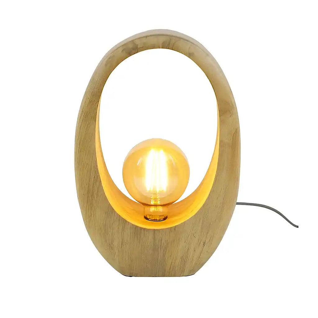 Ylumen Tafellamp Arch Wood beige Hoogte: 43 cm