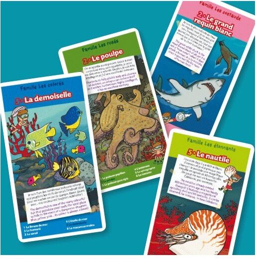 La Petite Boite Edition Jeu des 7 familles Les animaux marins