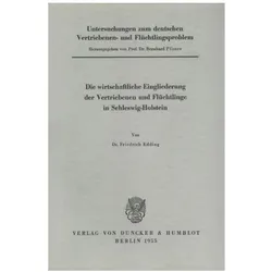 Untersuchungen zum deutschen Vertrieben, Fachbücher von Friedrich Edding