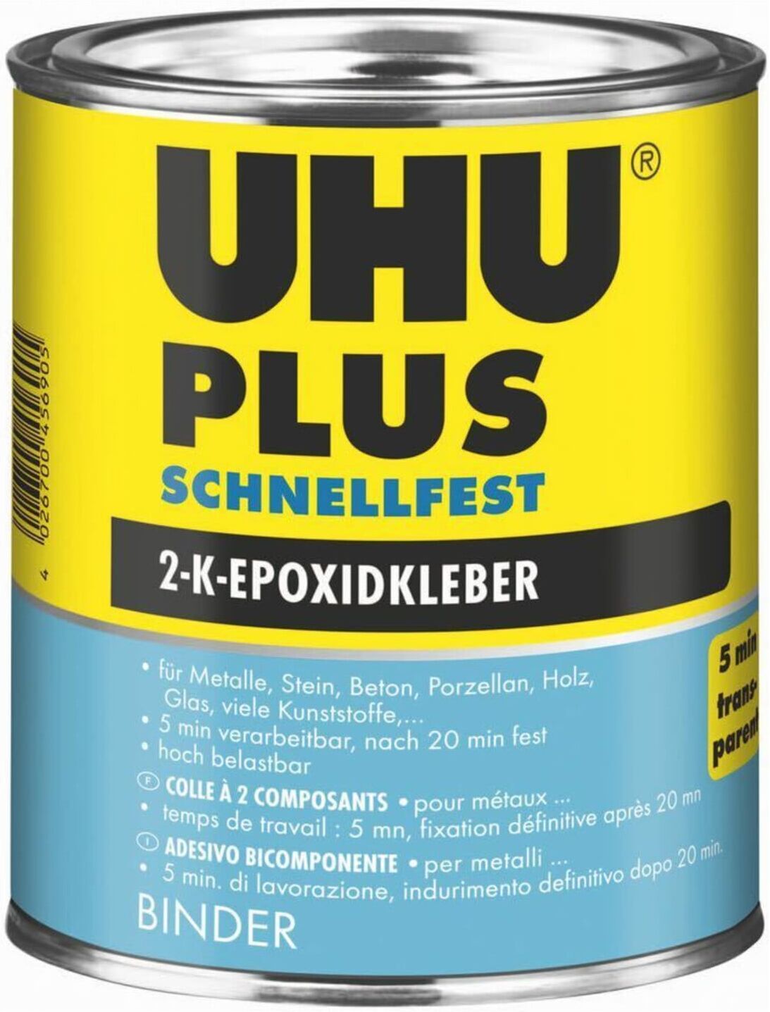 UHU plus schnellfest Binder 885g (45690)