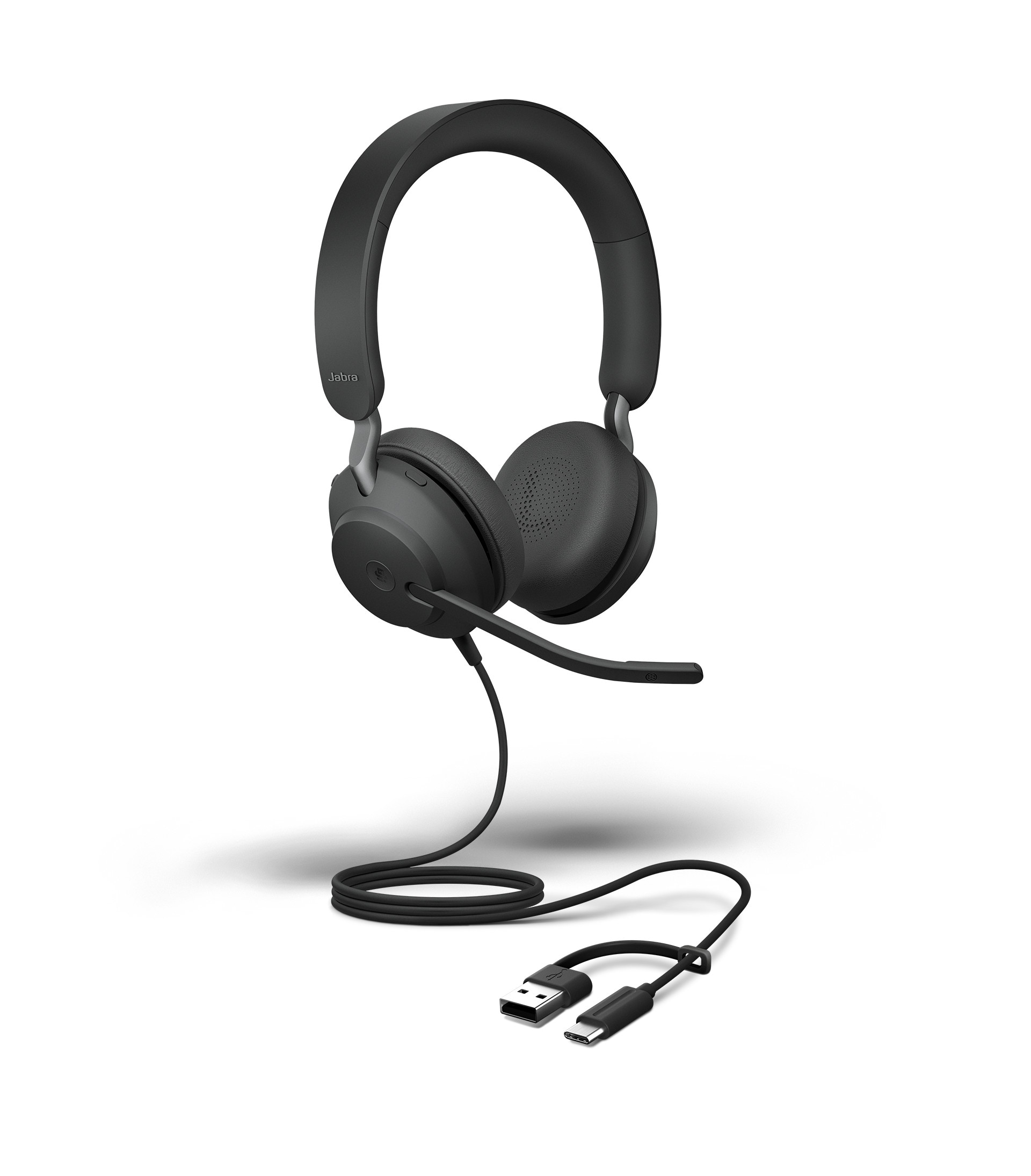 Jabra Evolve2 40 SE Stereo Headset Schwarz - MS-Teams, USB-C/A, Busylight