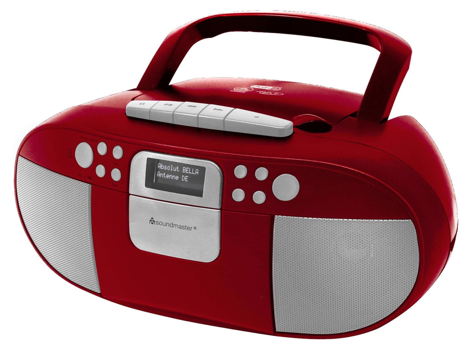 Soundmaster SCD7800RO Analoge en digitale radio met DAB+, FM, CD, CD-R, CD-RW en LCD-scherm