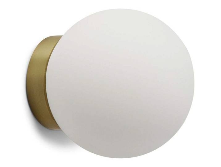 Palla C135 LED-Deckenleuchte, IP44, messing/opal - Antidark - Badezimmer - Glas