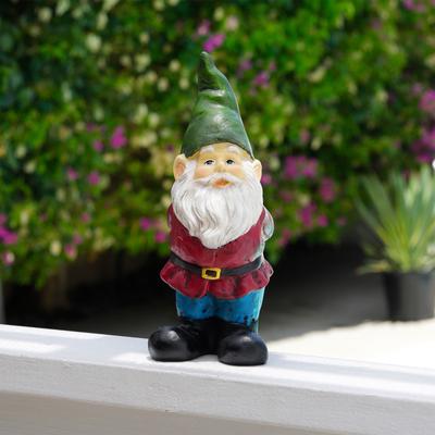 Alpine Corporation Outdoor Garden Gnome Yard Statue Decoration