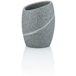 Kela Zahnputzbecher Talus Polyresin Grau
