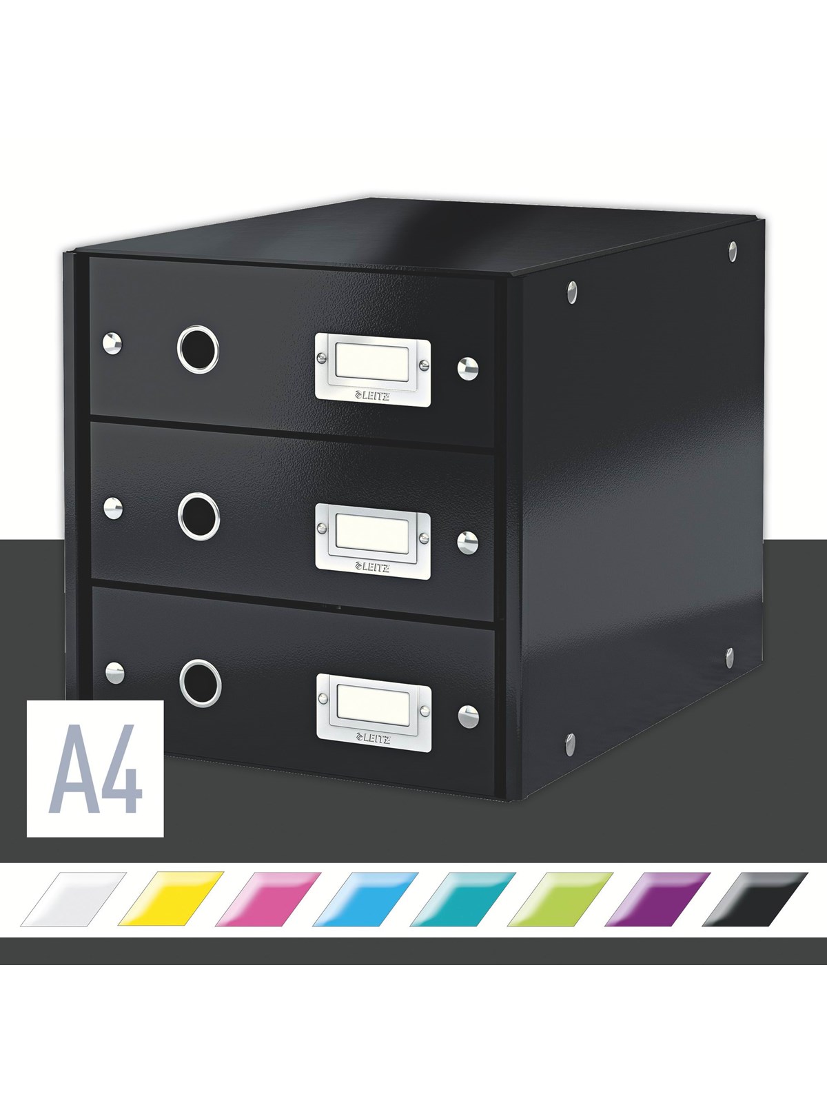 Leitz Click & Store WOW Schubladenset (3 Schubladen) Schwarz