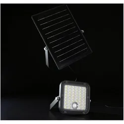 V-Tac, Fassadenbeleuchtung, VT-432CCT 24277 Solar-Flutlichtstrahler Leuchtfarben: Neutralweiss, Weiss (4800 lm, IP65)