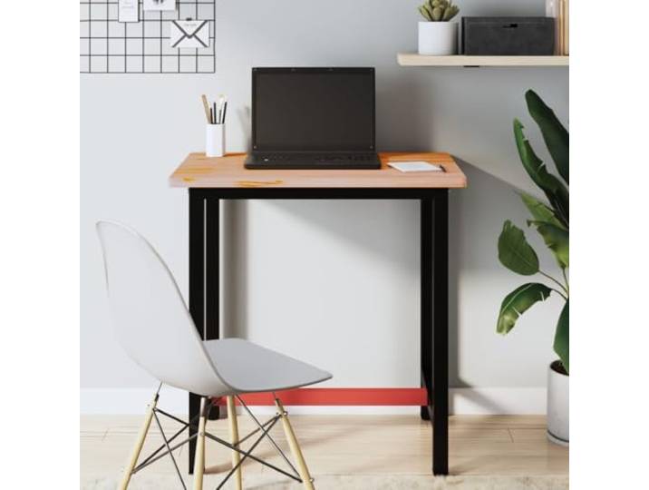 HEFZGDB Massivholz Schreibtischplatte 80x55x2,5 cm aus Buche Naturmaterial für Büro- und Esstische Robuste Tischplatte mit gerader Maserung Einfache Reinigung mit feuchtem Tuch