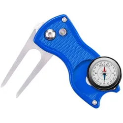 Pitchfork Stiletto Pitchgabel Metal mit Ballmarker blau