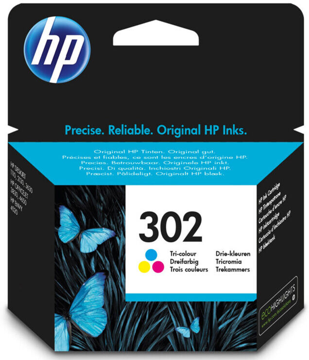 TINTEIRO HP 302 TRICOLOR F6U65A