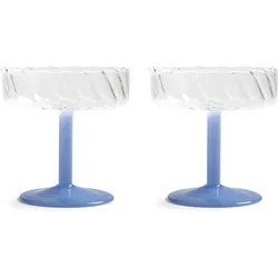 Twirl Cocktailgläser 200 ml, blau, 2 St.