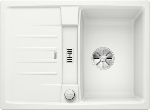 BLANCO LEXA 40 S, SILGRANIT PuraDur, weiß, reversibel, mit Ablauffernbedienung
