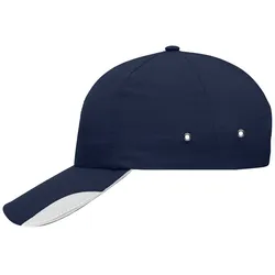 Basecap "MB6203" 6-Panel-Polyamid - navy/white
