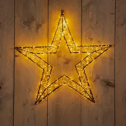 Weihnachtsdekoration LED-Leuchtstern Coen Bakker, 5 cm
