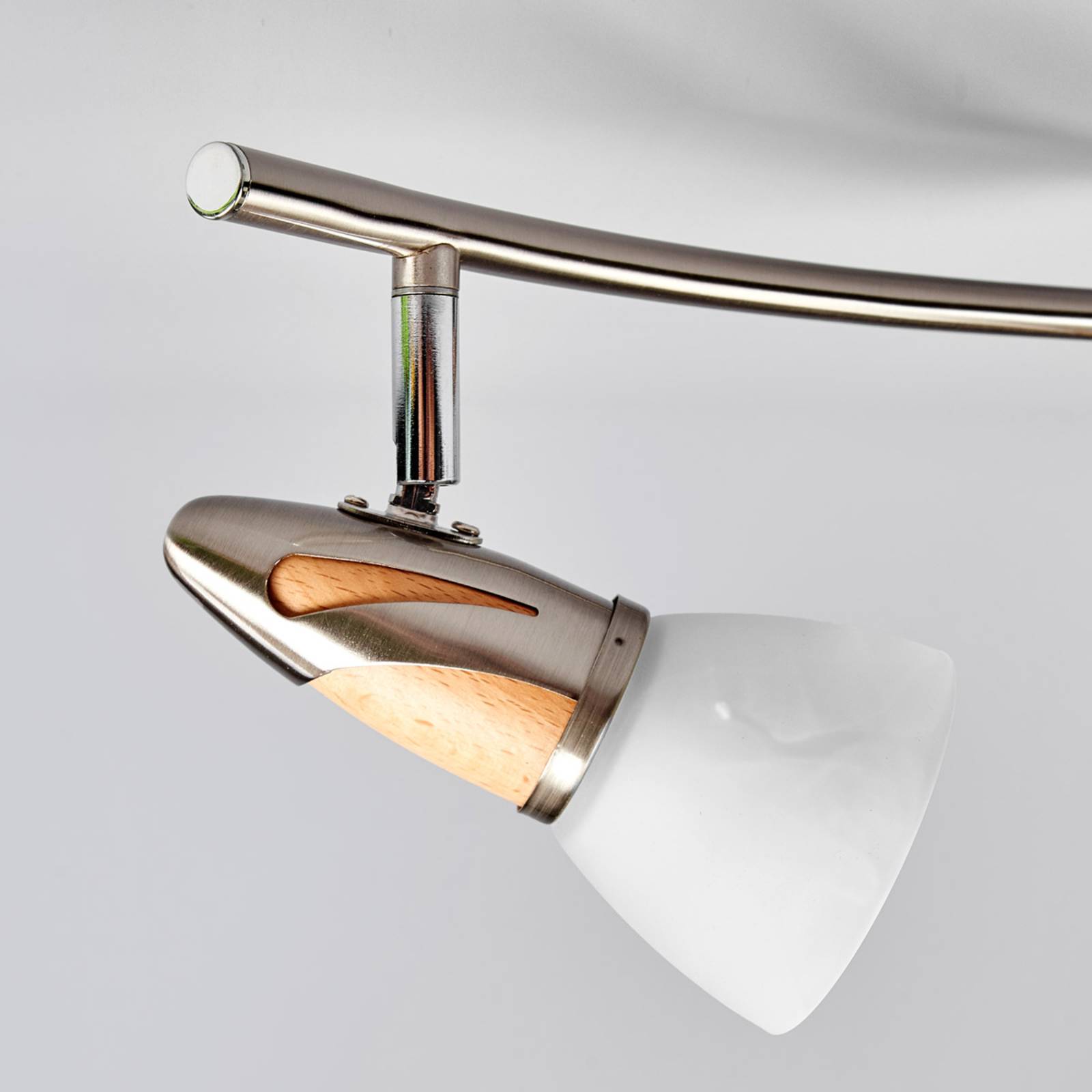 Deckenlampe Marena Lindby, dimmbar, alu / grau / zink, für Flurbereich, Metall, Landhaus / Rustikal, Deckenlampe