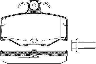 Triscan Bremsbelagsatz, Scheibenbremse 8110 14938 Für Nissan
