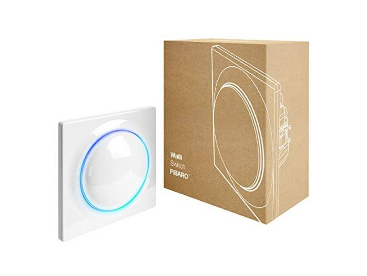 FIBARO Walli Switch Interrupteur à Relais Encastré Z-Wave Plus\, Déclencheur Marche-Arrêt sans Fil\, FGW DSEU-221\, Blanc
