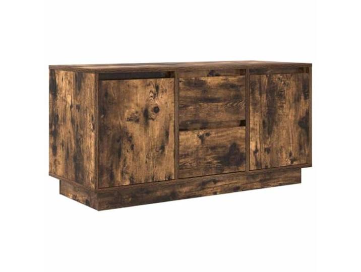 vidaXL TV-Schrank mit LED-Leuchten Räuchereiche 100x41x50 cm