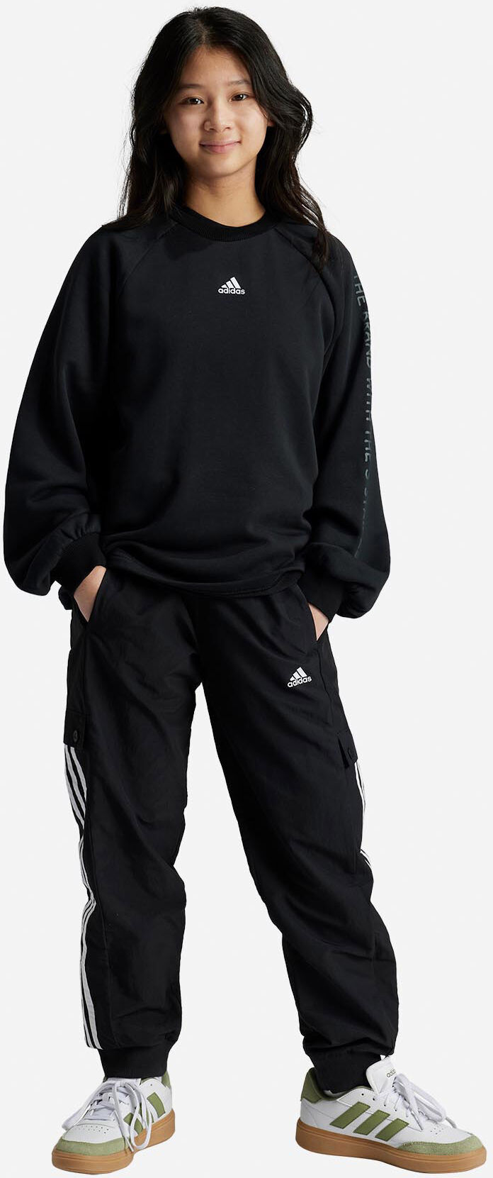 Adidas Street Jam Jr - Pantalone - Nero 7-8ANNI