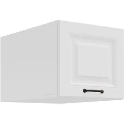 Aufsatzschrank Hochschrank 40 cm STILO Weiss Küchenzeile Küchenblock Küche