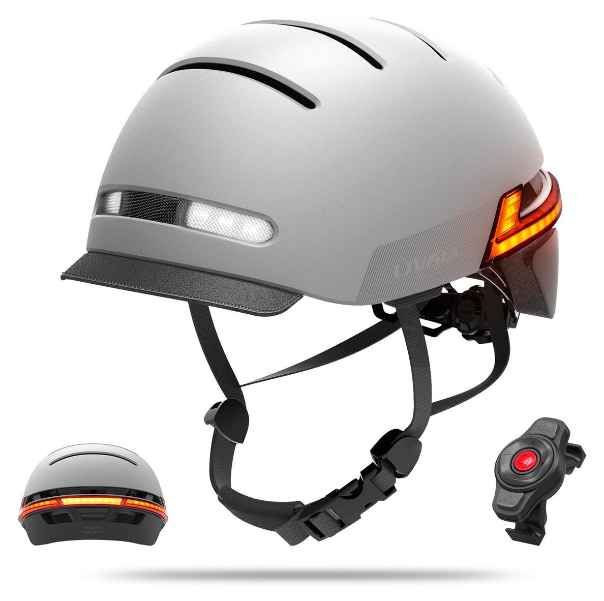 LIVALL BH51M Neo: Intelligenter Bluetooth-Fahrradhelm mit Lautsprechern und integriertem Mikrofon, Fahrradhelm mit intelligenten Blinkleuchten, Sturzerkennung und Visier