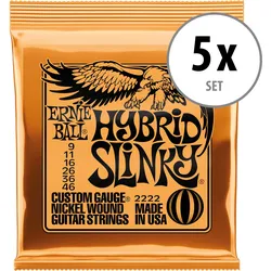 Ernie Ball 2222 Hybrid Slinky 5x Set