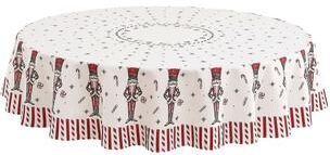 Avanti Linens "Avanti Nutcracker Candy 70"" Round Tablecloth"