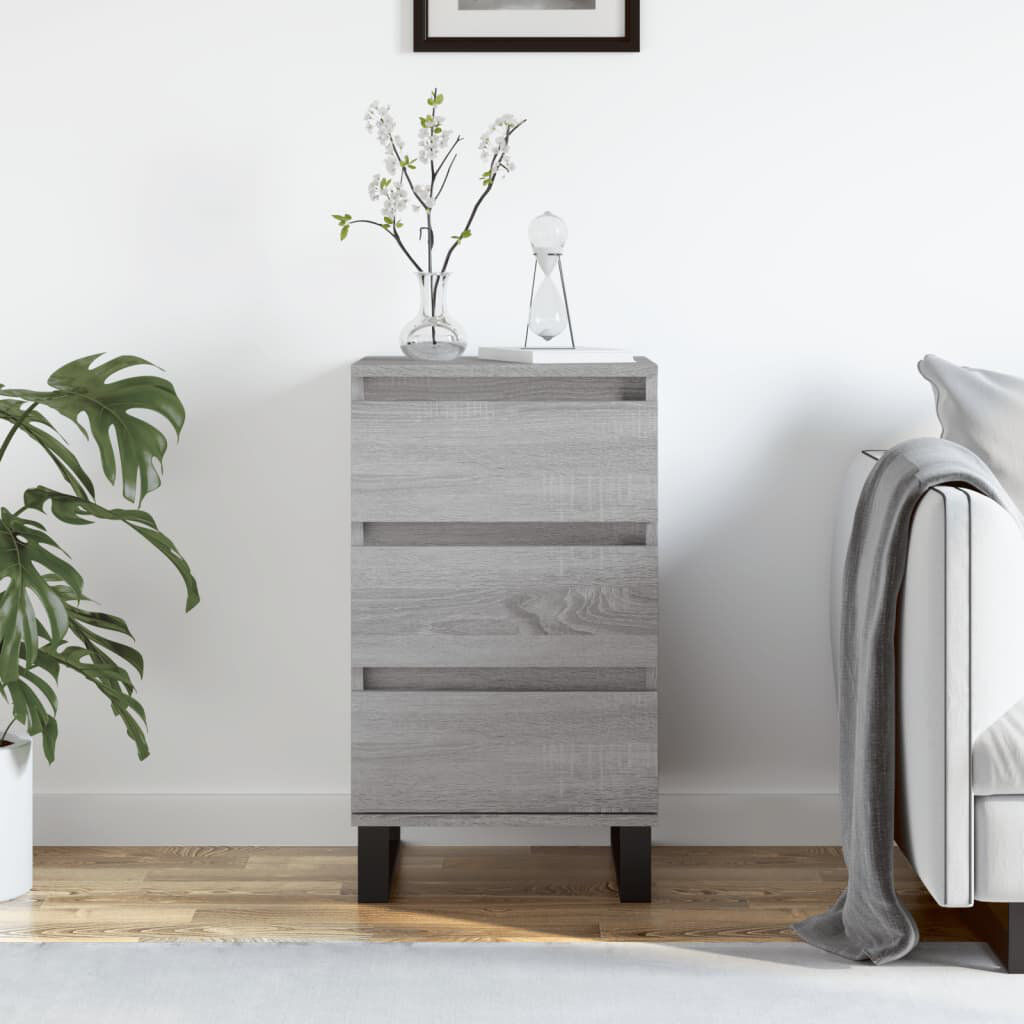 Alpen Home Janey End Table Grey Sonoma 70cm H X 40cm W X 35cm D