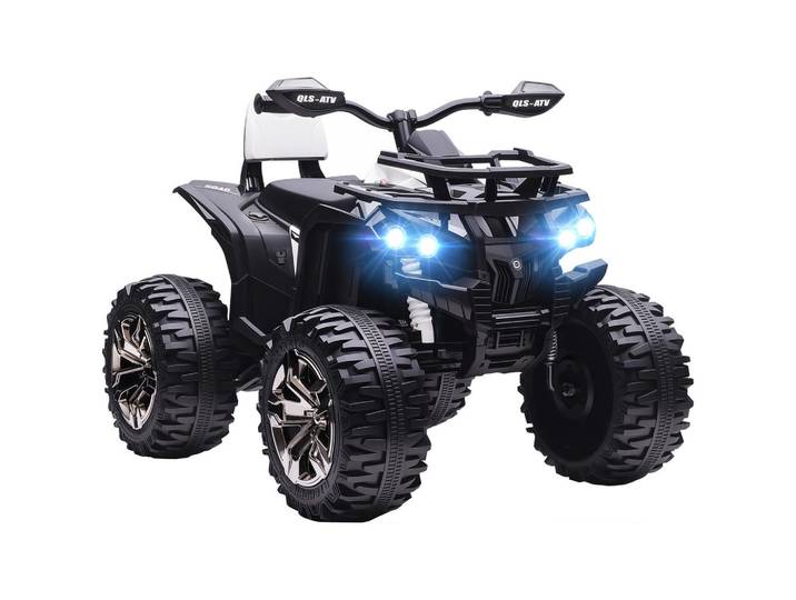 Homcom Kinder-Quad-Elektro Metall Kunststoff Weiß, 65x73x100 cm, unisex, Freizeit & Co, Gartenspielzeug, Kinder-Elektrofahrzeuge