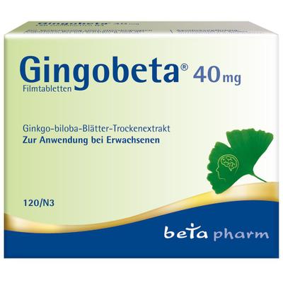 Gingobeta 40 mg Filmtabletten 120 St