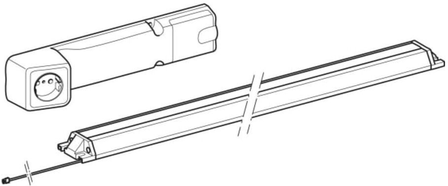 Geberit Steckdosenelement 60cm, mit ComfortLight-Modul (505091002)