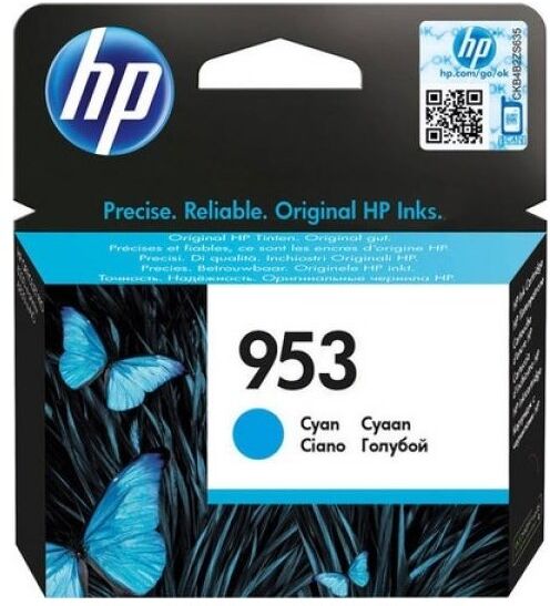 HP No 953 F6u12ae Blækpatron, Cyan, 630s.