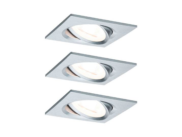 Paulmann LED-Einbaustrahler Nova Quadratisch Gu10 Aluminium 6.5 W